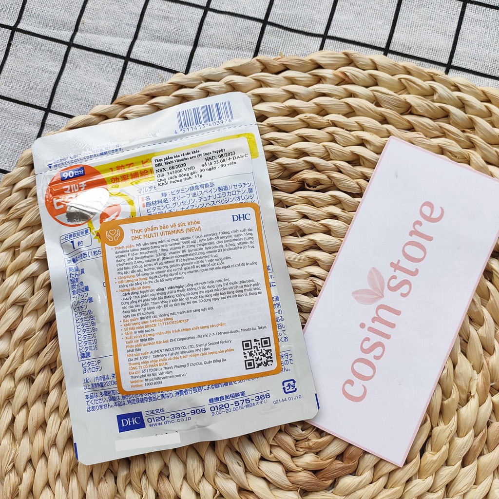 Viên uống DHC Nhật Bản Multi Vitamin Tổng Hợp 90 viên 90 Ngày 30 Ngày - Bổ Sung Vitamin Tổng Hợp