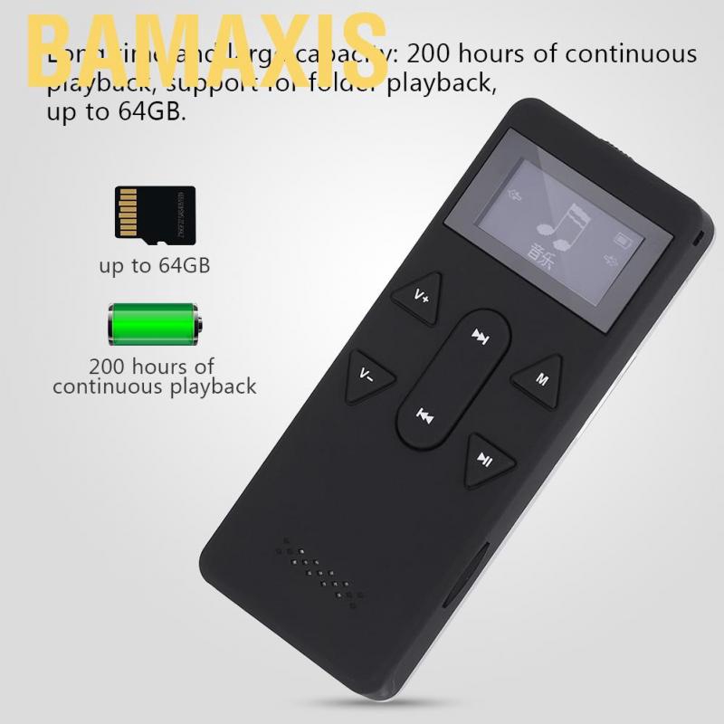 Bộ Máy Nghe Nhạc Mp3 Mini Bamaxis Chất Lượng Cao