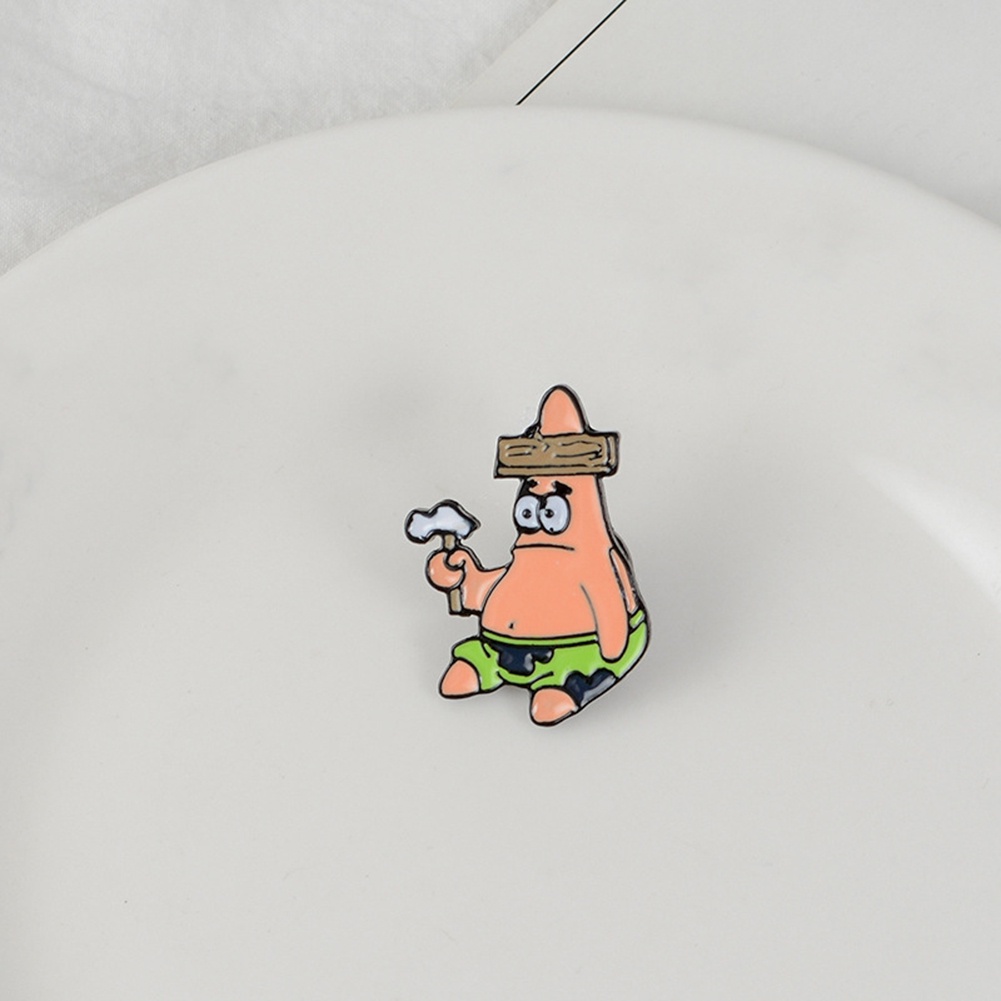 Ghim cài áo nhân vật hoạt hình dễ thương Spongebob Patrick cho nam nữ