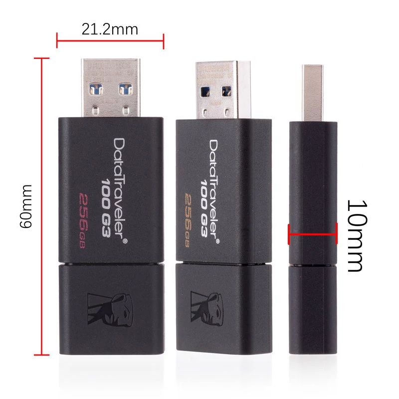 Usb Kingston DT100G3 dung lượng 64gb 32gb 16gb ,USB 3.1/3.0 tốc độ cao 100 MB/s, có nắp trượt