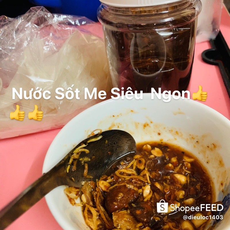 Hủ 500gr nước sốt mắm me nguyên chất  cực ngon - dùng chung bánh tráng, hoành thánh chiên, cá chiên.