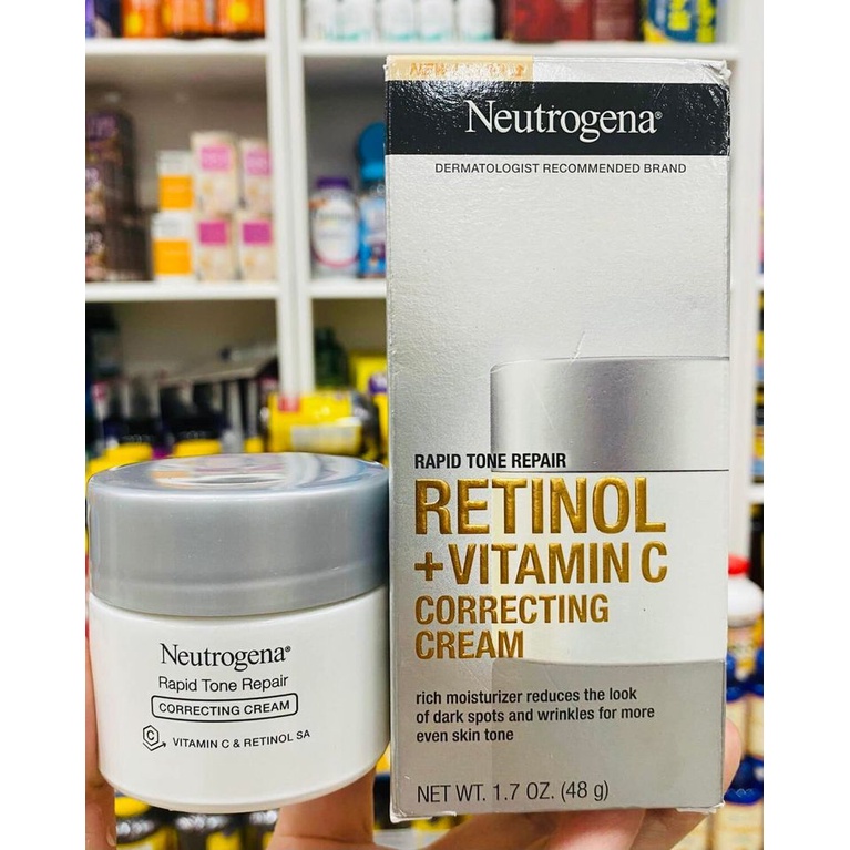 KEM DƯỠNG DA BAN ĐÊM CHỐNG LÃO HÓA SÁNG DA NEUTROGENA RAPID TONE RETINOL + VITAMIN C CORRECTING CREA