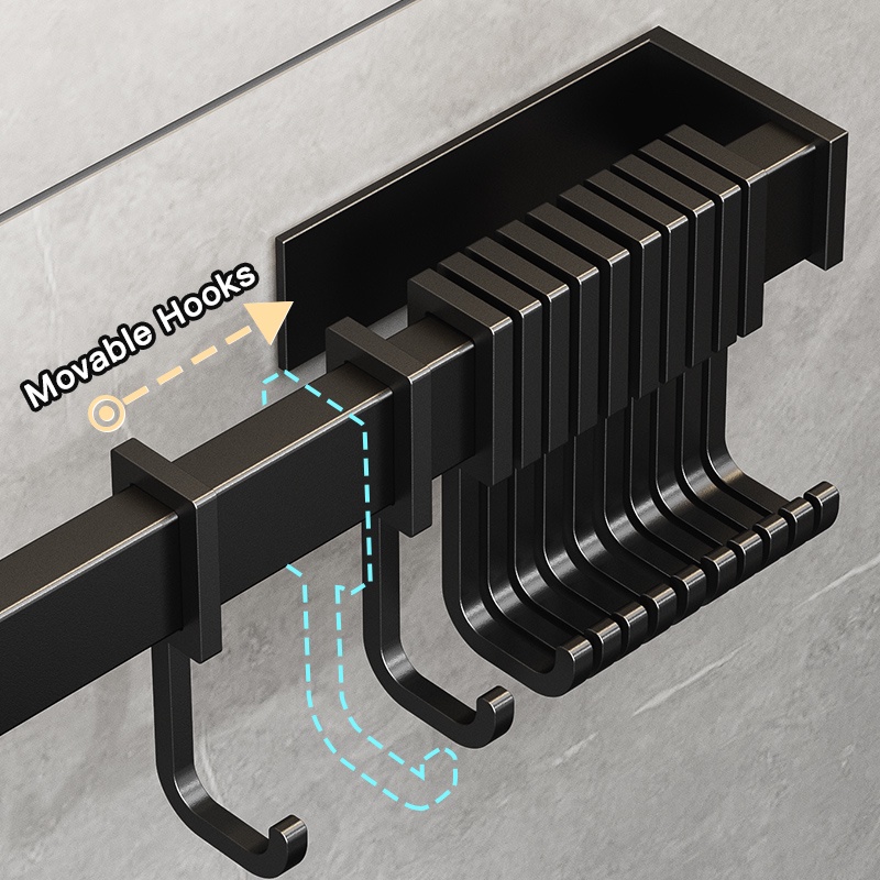 Móc Treo Đồ Dùng Nhà Bếp Gắn Tường Không Cần Khoan Tiện Dụng Chất Lượng Cao