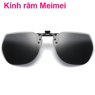 Kẹp kính râm đa giác mới phân cực siêu nhẹ dành cho nam và phụ nữ lái xe soi gương cận thị ngày đêm