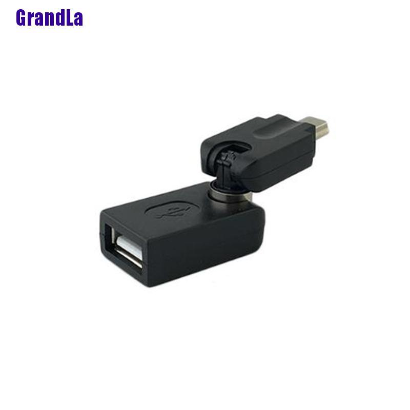 Đầu Chuyển Đổi Kết Nối Usb Otg Cho Máy Nghe Nhạc Mp3 Trên Xe Hơi Đen