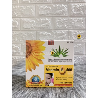 Viên Vitamin E 400 Hoa Hướng Dương (hộp 100 viên)