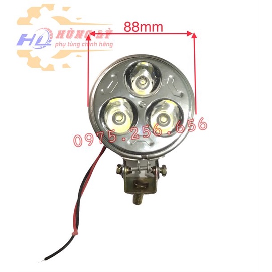 Đèn gầm 3 mắt tròn Trắng phụ tùng ô tô phụ tùng Hùng Lỳ