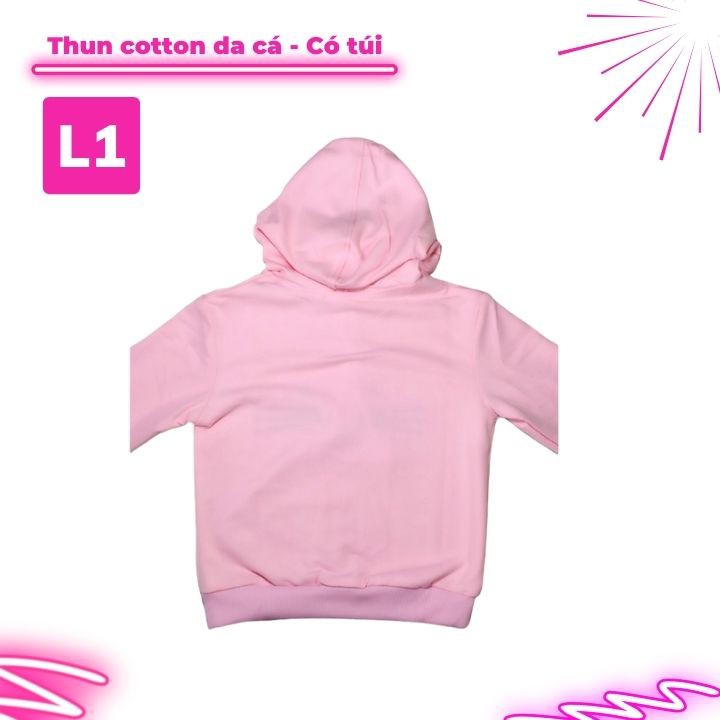 [HOODIE] Áo Khoác Bé Gái Hình Pony kết kim sa từ 8-51kg- Phong cách hoodie-mặc ấm ngày se lạnh. Chất thun mát mịn