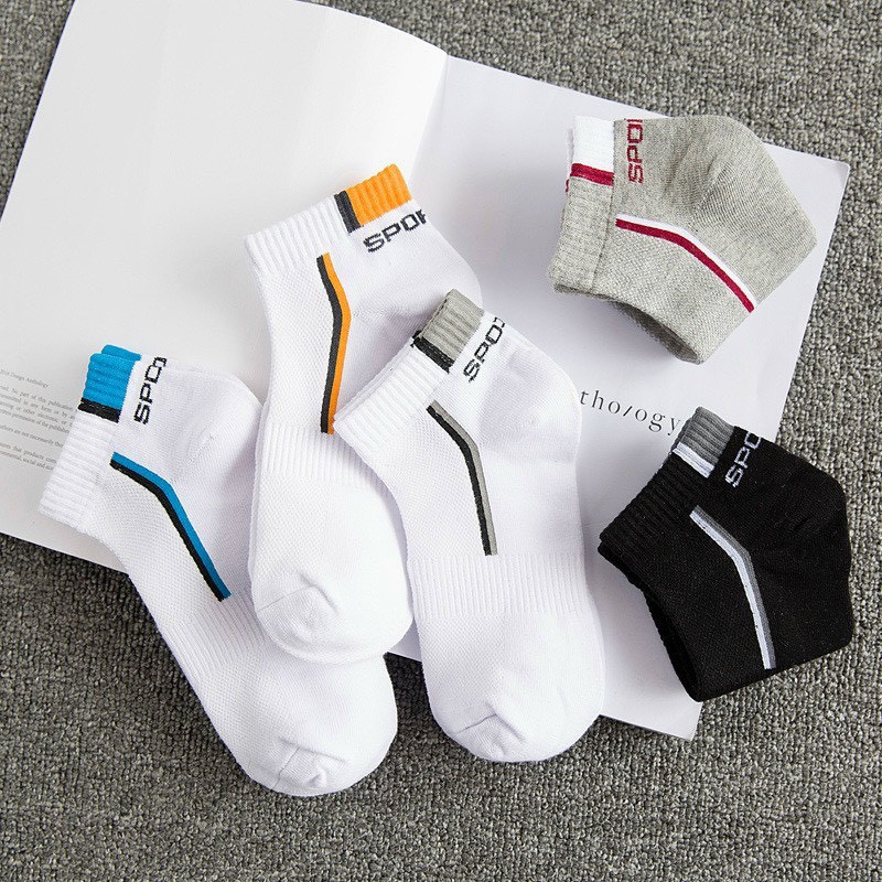 Tất thời trang nam nữ 05 Gót Sport Cotton - Vớ Unisex nam nữ