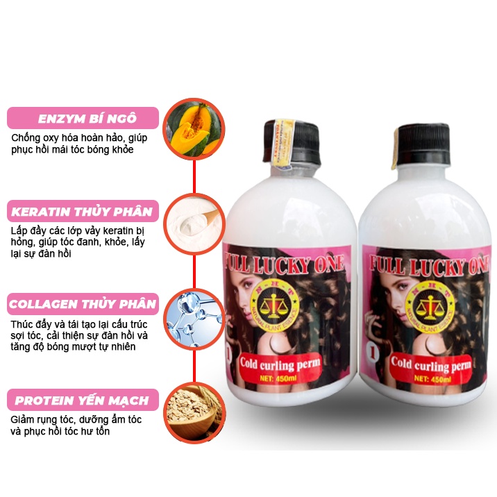 Thuốc Uốn Tóc FULL LUCKY ONE - Uốn Lạnh TNT