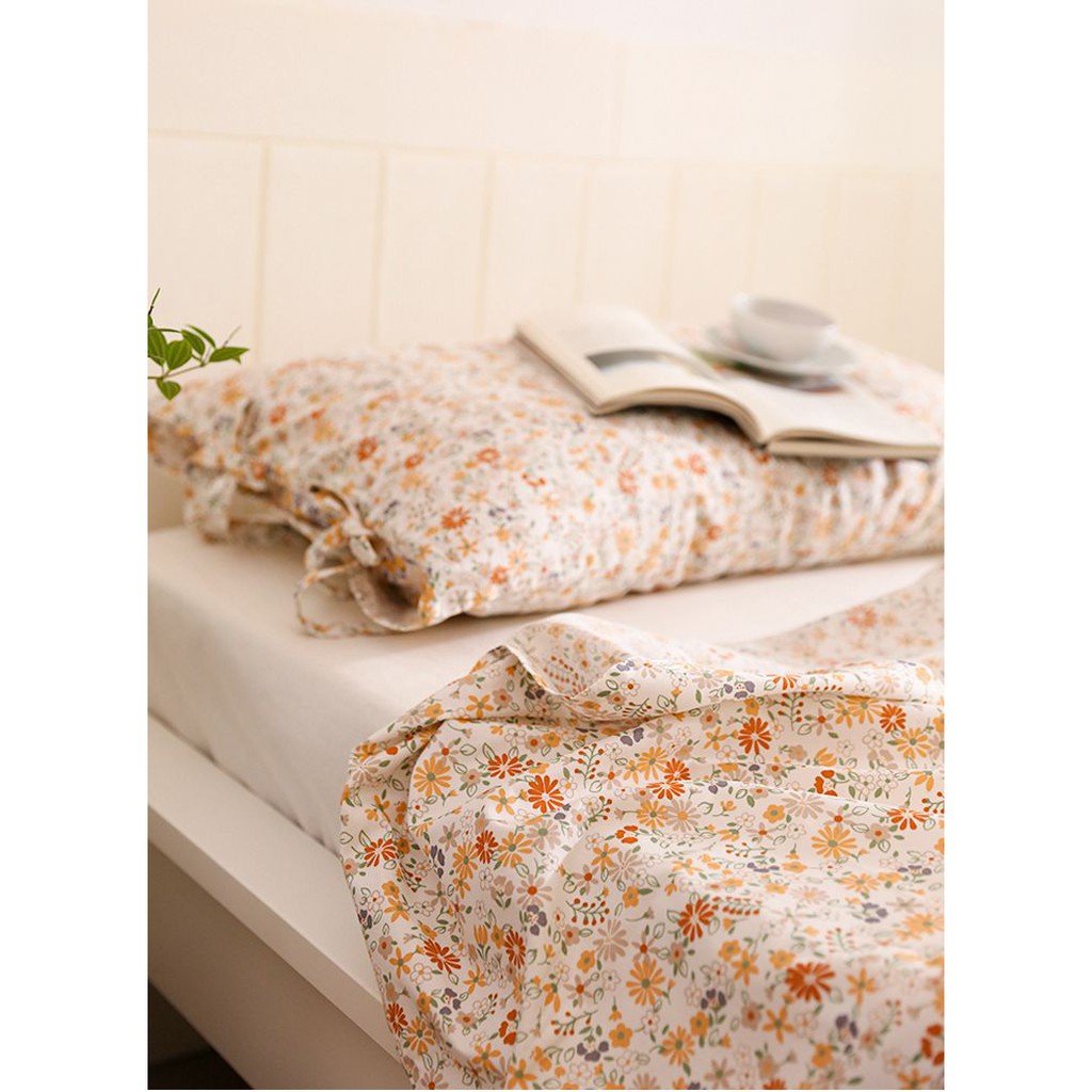 Tấm Vải 100% Cotton 100x235cm In Họa Tiết Hoa Dùng Để Làm Vỏ Gối