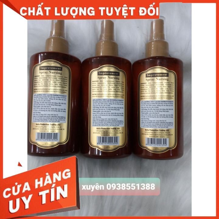 FREESHIPSữa Xịt Nước Dưỡng Tóc Phục Hồi Lacei nâu đà Improvement 250ml cải thiện tóc khô xơ,hư tổn,giúp tóc suôn mượt.