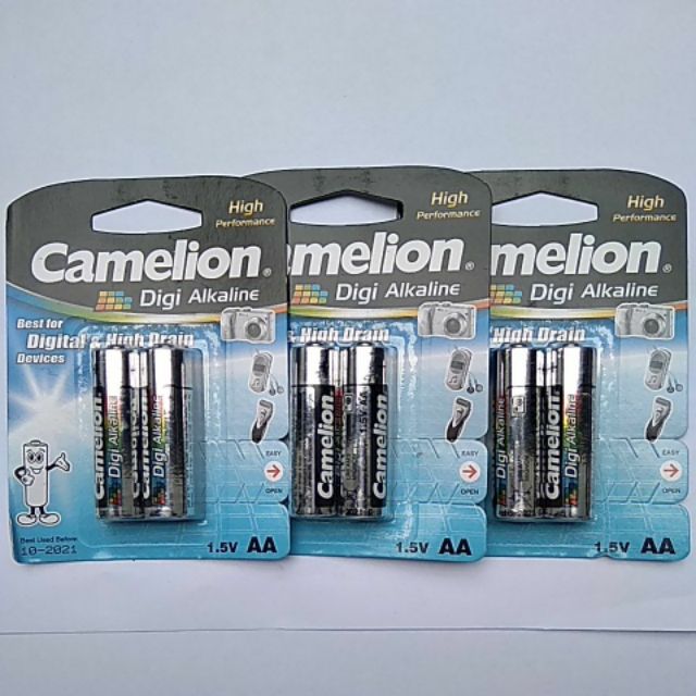 Combo 3 vỉ Pin Camelion Alkaline AA