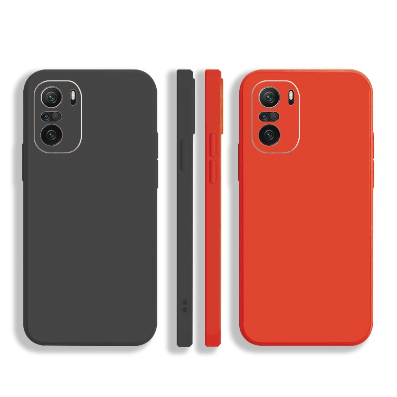 Ốp Điện Thoại Silicon Mềm Viền Vuông Cho Xiaomi Redmi Note 10 Pro 9S 9A POCO X3 NFC M3 Pro 5G