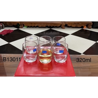 Cốc Lùn Bầu-B13011-320ml-Ly Thủy Tinh-Cốc Thủy Tinh Ocean-6cái/Hộp