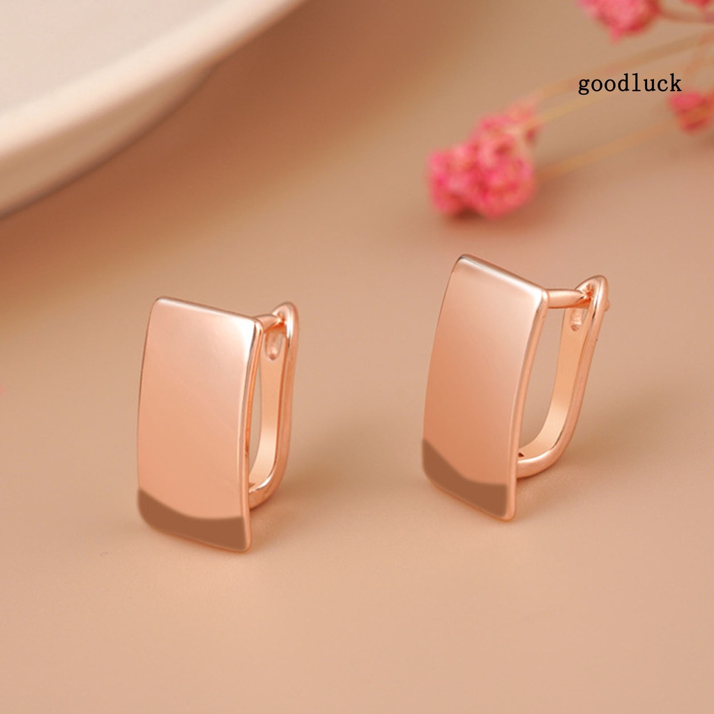 1 Đôi Bông Tai Hình Vuông Thanh Lịch Thời Trang Dành Cho Nữ