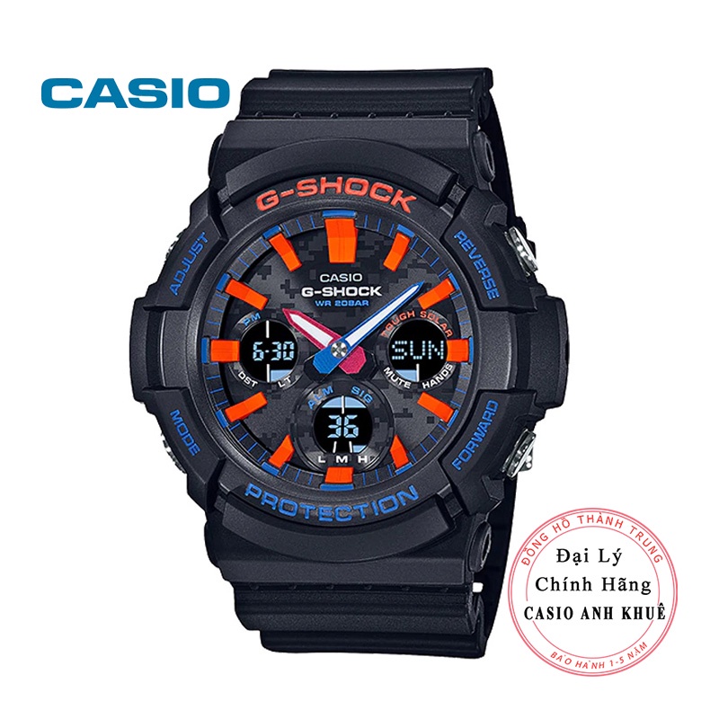 Đồng hồ Nam Casio G-Shock GAS-100CT-1ADR năng lượng mặt trời
