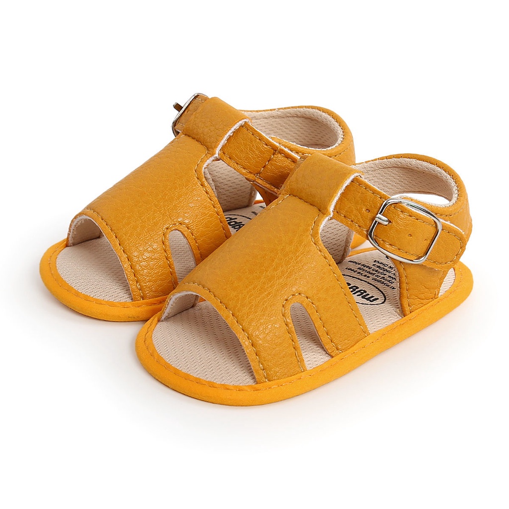 GIÀY SANDAL TẬP ĐI SIÊU MỀM, NHẸ ĐẾ CAO SU CHỐNG TRƯỢT CHO BÉ TRAI CHÂN 11-13CM