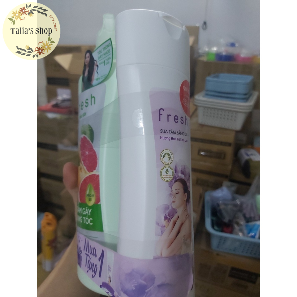 (650g) - Dầu gội Fresh tinh dầu Bưởi và Provitamin B5 giảm gãy rụng tóc
