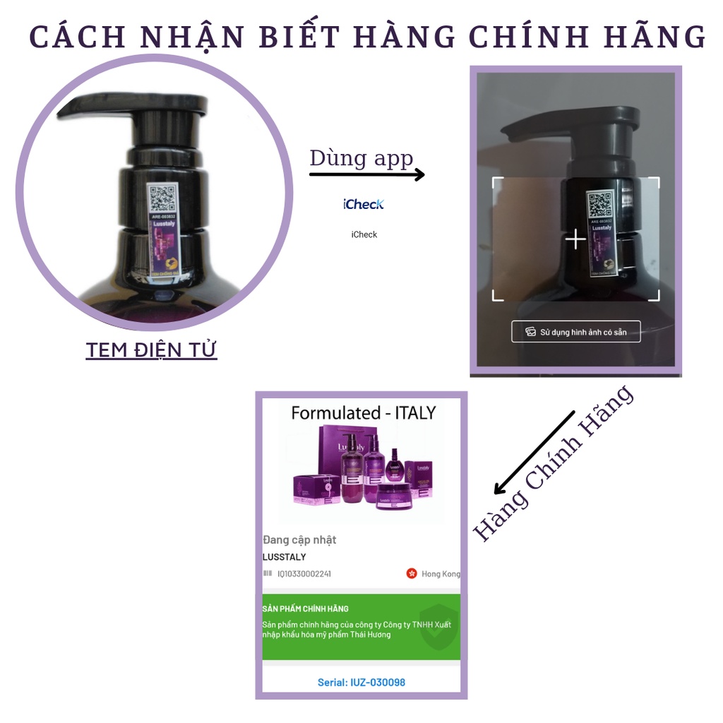Cặp gội xả Lusstaly Collagen 800ml,Dầu gội + xả Lusstaly siêu phục hồi,mềm mượt,ngăn ngừa rụng tóc