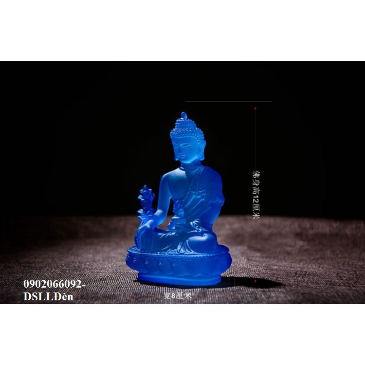 Tượng phật dược sư có đế đèn led