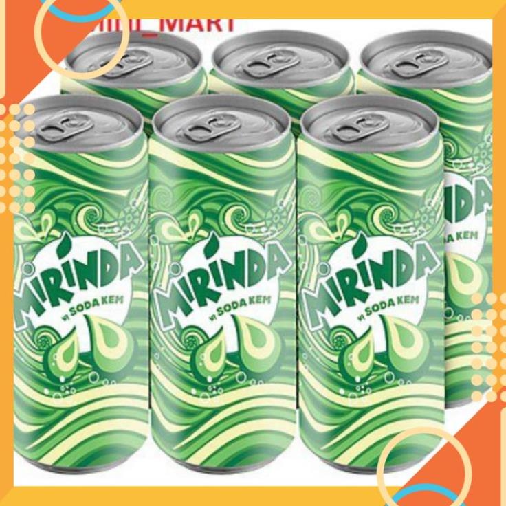 Nước giải khát Mirinda vị Soda kem lon 330ml