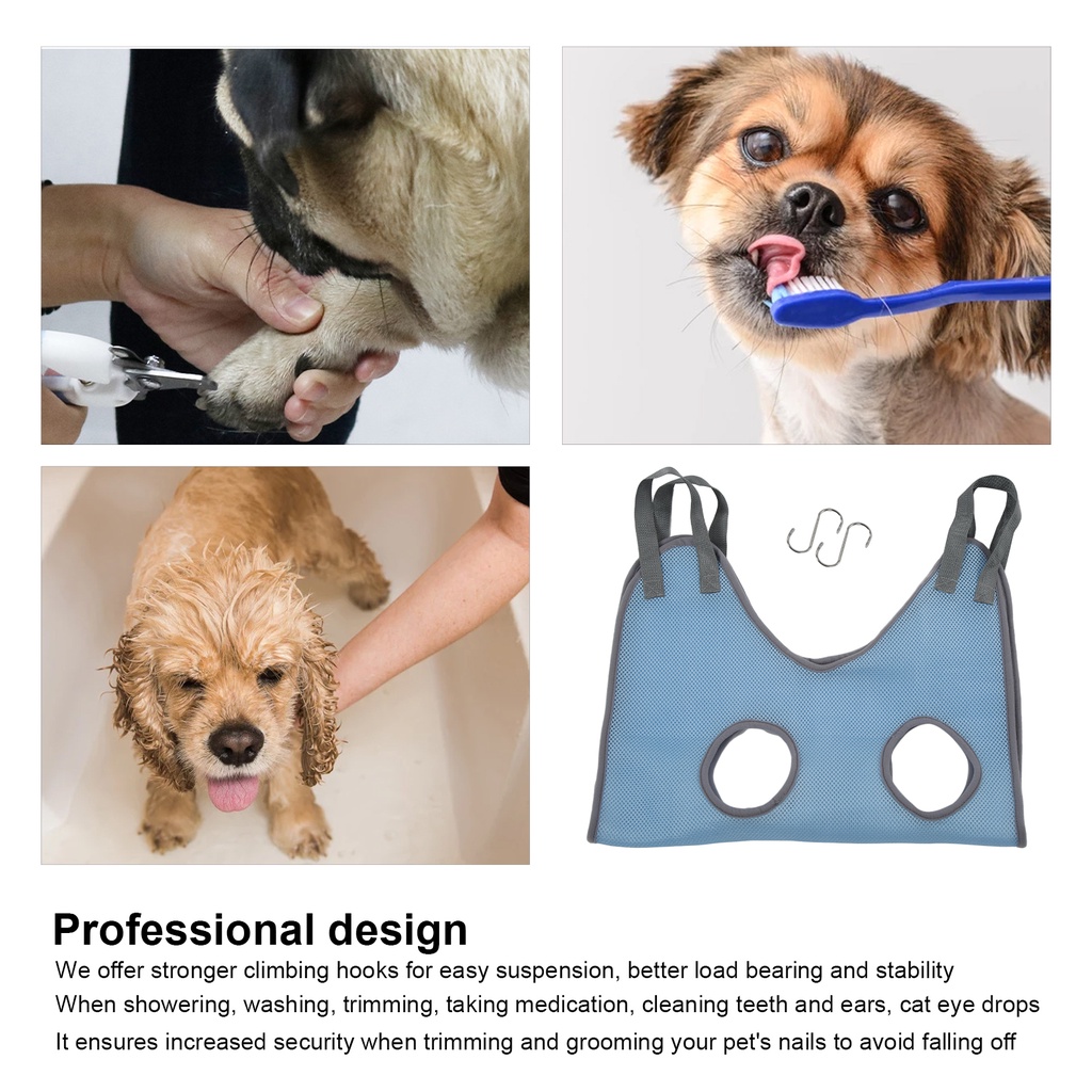 Có thể bán buôn Chải lông cho thú cưng Võng thoáng khí chó chải Sling tắm rửa và cắt tỉa móng Virgina056 Hàng giao ngay
