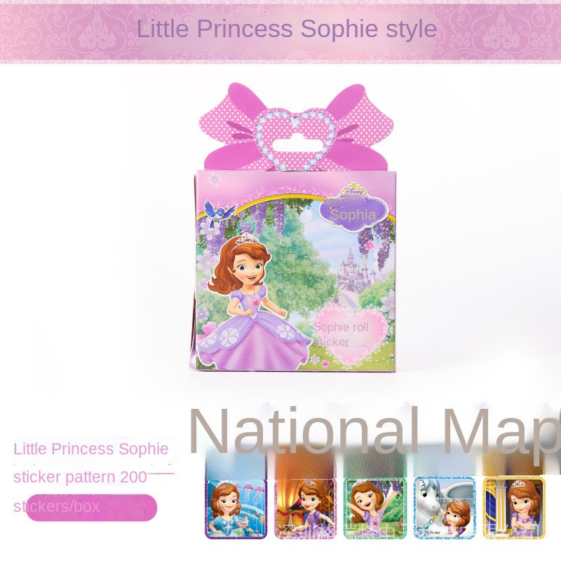 Hộp 200 Sticker Hoạt Hình Disney Frozen 2 Elsa Anna Princess Sofia Car Horse Cho Trẻ Em