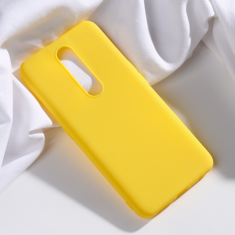 Ốp điện thoại silicone mềm màu trơn cho OPPO F11 pro Realme 2 pro Realme 3 Reno Realme 5i 5 Pro