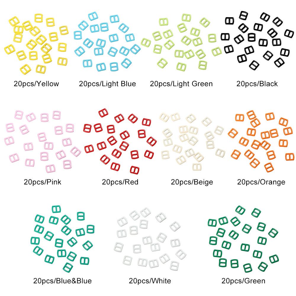 Nút thắt lưng mini 3mm chất lượng cao 11 màu tùy chọn cho túi xách búp bê