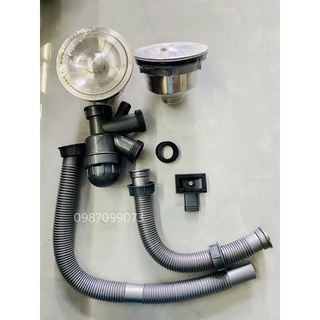 Bộ xả đại chậu rửa chén phi 140mm, Bộ xả chén đại
