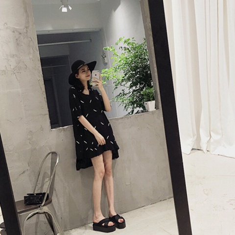 Dép Đế Dày Phong Cách Hàn Quốc Đơn Giản Thời Trang Mùa Hè Mới