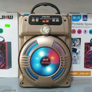 Loa Bluetooth JHW - 802/801. Bảo hành 3 tháng tặng kèm micro