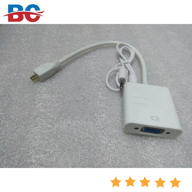 Cáp chuyển Micro HDMI to VGA + AV