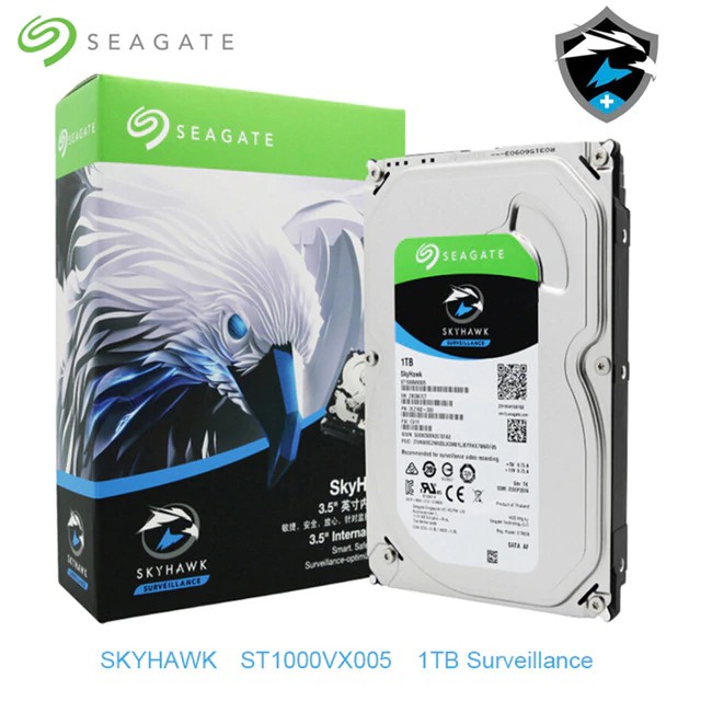 Ổ Cứng HDD Seagate SkyHawk 1TB 3.5 inch SATA3 6Gb/s - Bảo hành 24 tháng 1 đổi 1