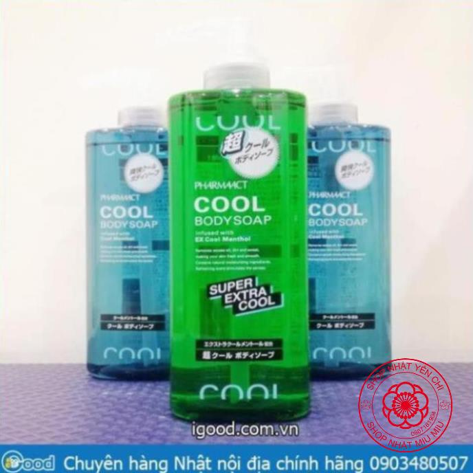 Sữa tắm cho nam Pharmaact Cool 600ml Nhật Bản