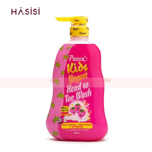 SỮA TẮM GỘI PUREEN - Kids Yogurt Head To Toe Wash  750ml