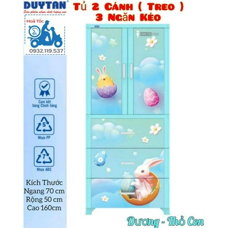 { Tổng kho giá rẻ } TỦ NHỰA DUY TÂN WING 2C-3N - DƯƠNG