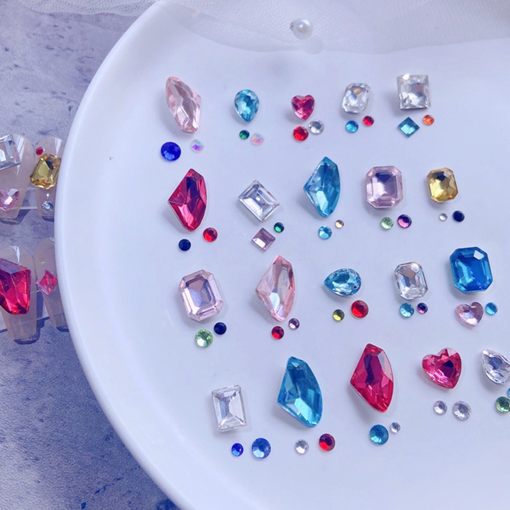 1 Hộp Đá Pha Lê Tự Dính Trang Trí Móng Tay Nghệ Thuật