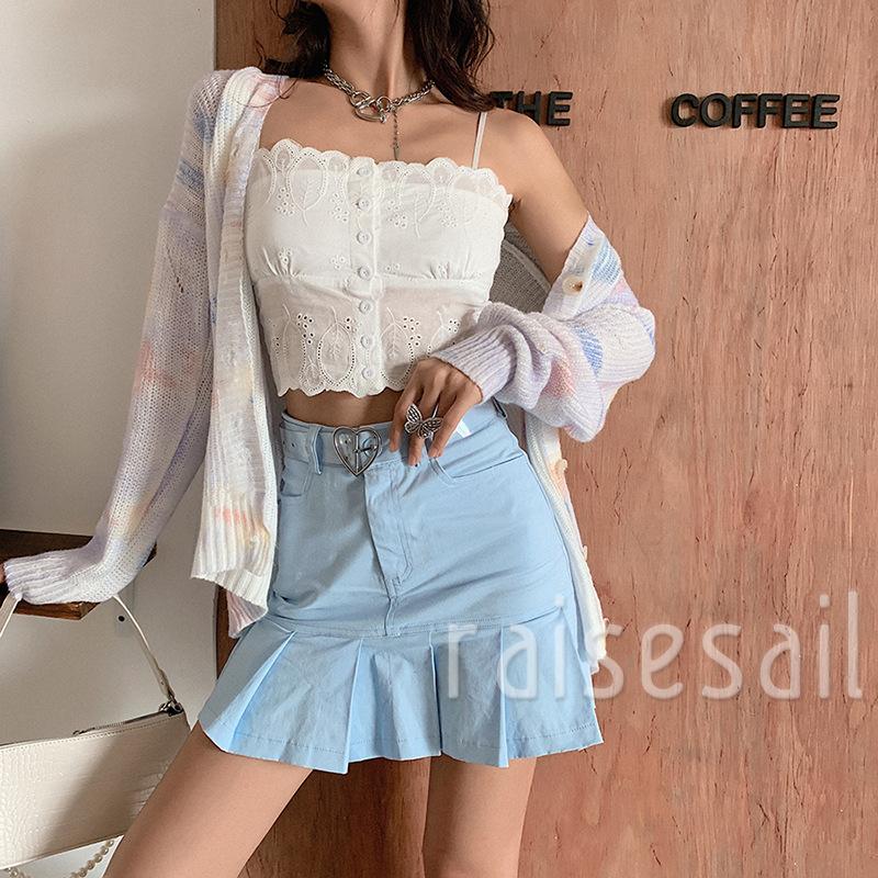 Áo Lửng Hai Dây Màu Trơn Gợi Cảm Thời Trang Cho Nữ | BigBuy360 - bigbuy360.vn