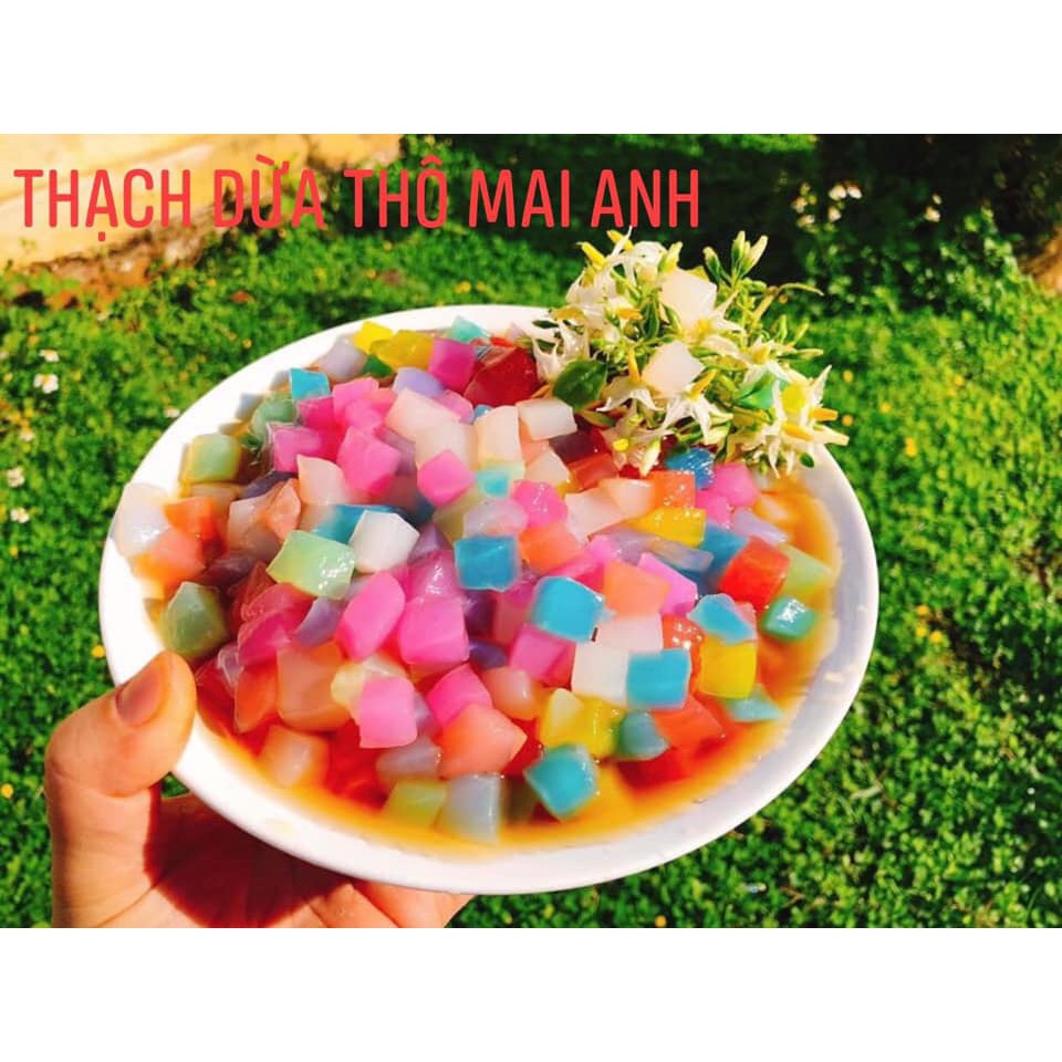 Thạch dừa thô khô mai anh loại 1kg tặng kèm 1 lọ hương