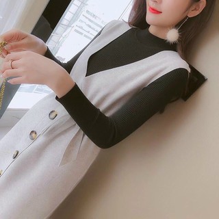  Set yếm dạ áo len tăm