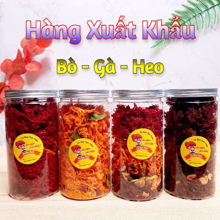 [Hàng Xuất Khẩu] Hũ 3 Vị Khô Gà – Khô Bò – Heo Cháy Tỏi [ LOẠI 1 ] Thơm Ngon Hũ Lớn 335G – Quà Tặng Ăn Vặt | BigBuy360 - bigbuy360.vn