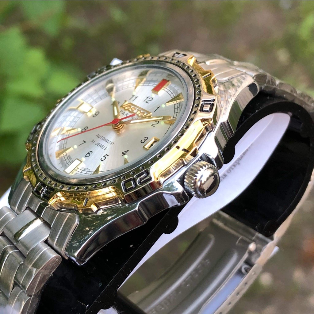 Đồng hồ Nga Vostok Partner 301103. Đồng hồ nam Vostok máy cơ Automatic, size mặt 40, chống nước 3 ATM
