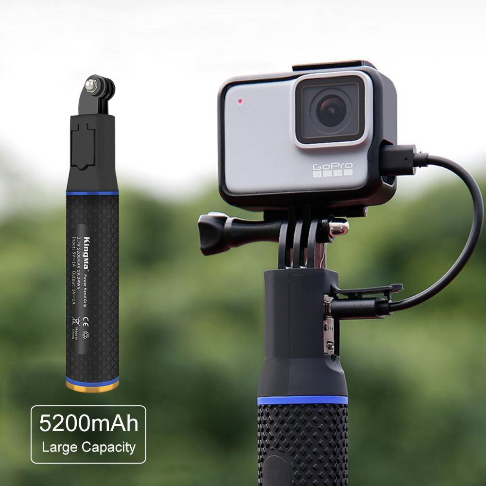 Tay cầm KINGMA kiêm sạc dự phòng cho GoPro, Sjcam, Yi Action, Osmo Action