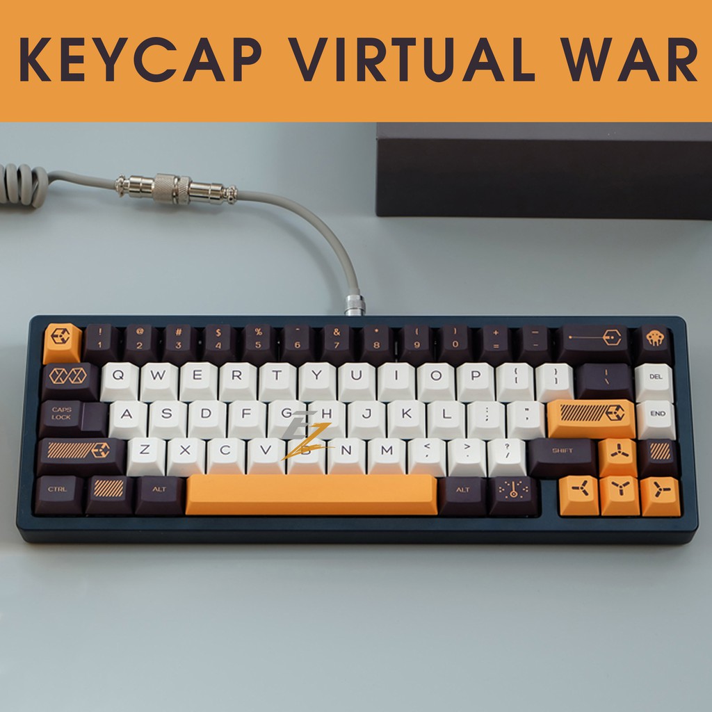 Keycap cho bàn phím Virtual War Cherry Profile Thick PBT 141 Phím | Gearbros