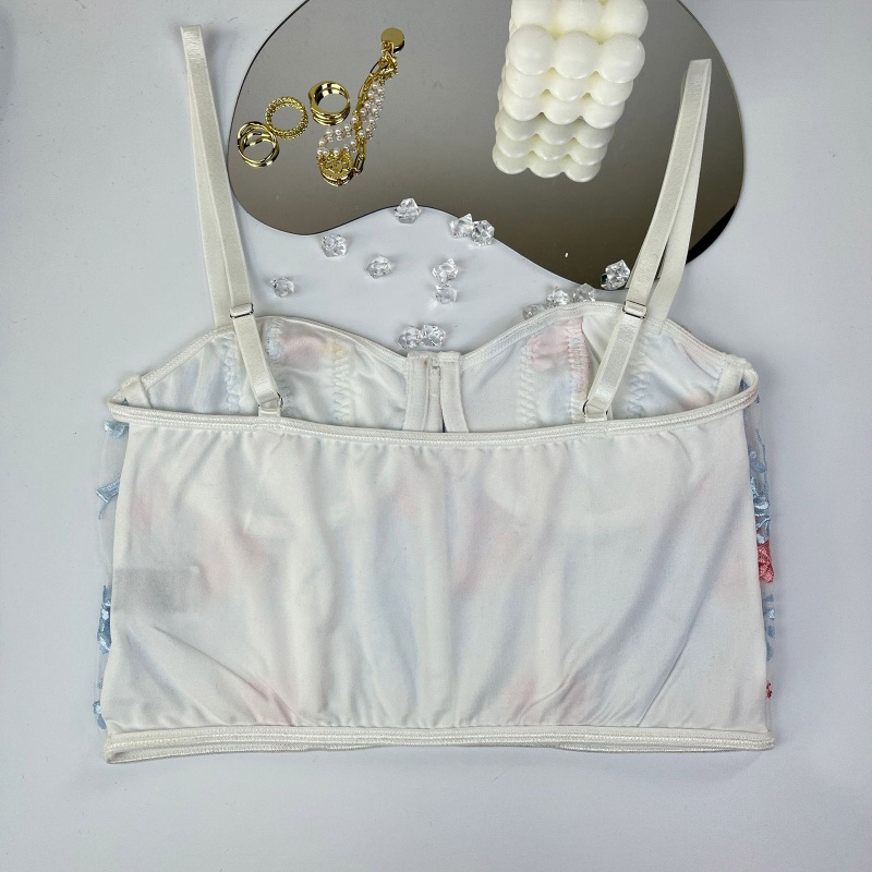 Áo Hai Dây Phối Ren Có Mút Đệm Thời Trang Mùa Hè Cho Nữ