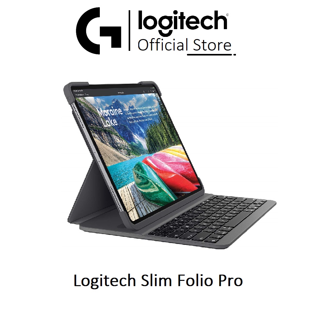 Bao da bàn phím Logitech Slim Folio Pro iPad Pro 11inch I 12.9 inch Đèn sáng - Bluetooth - Bảo hành chính hãng