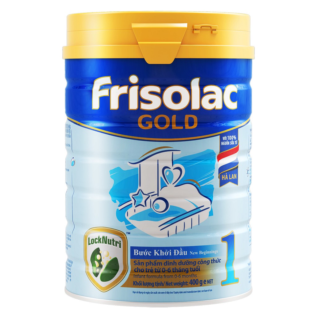 Sữa Frisolac Gold 1 400g cho bé từ 0 tới 6 tháng tuổi