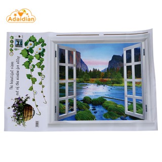 Giảm Giá Removeable Vinyl Decal Pastoral Style Fake Window Wall Stickers -  Beecost